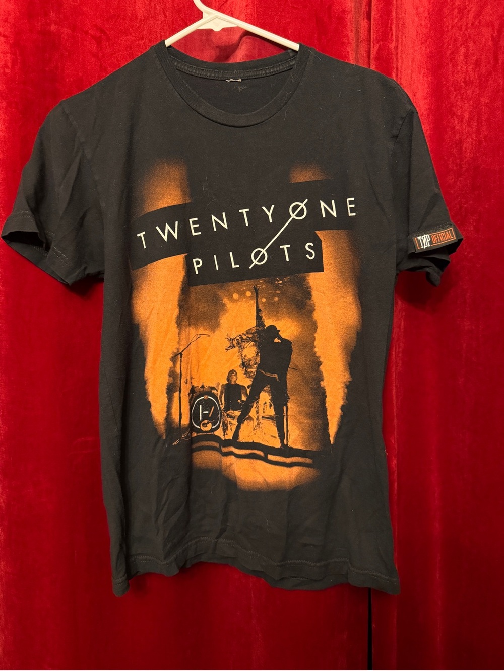 Black & Red Twenty One Pilots Band Tee